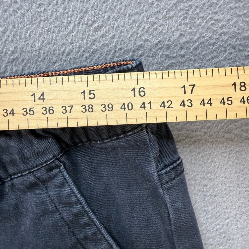 Roxy Oceanside Beach Pant Straight Leg Relaxed Fit Large Black Elastic Waistband - Picture 5 of 13